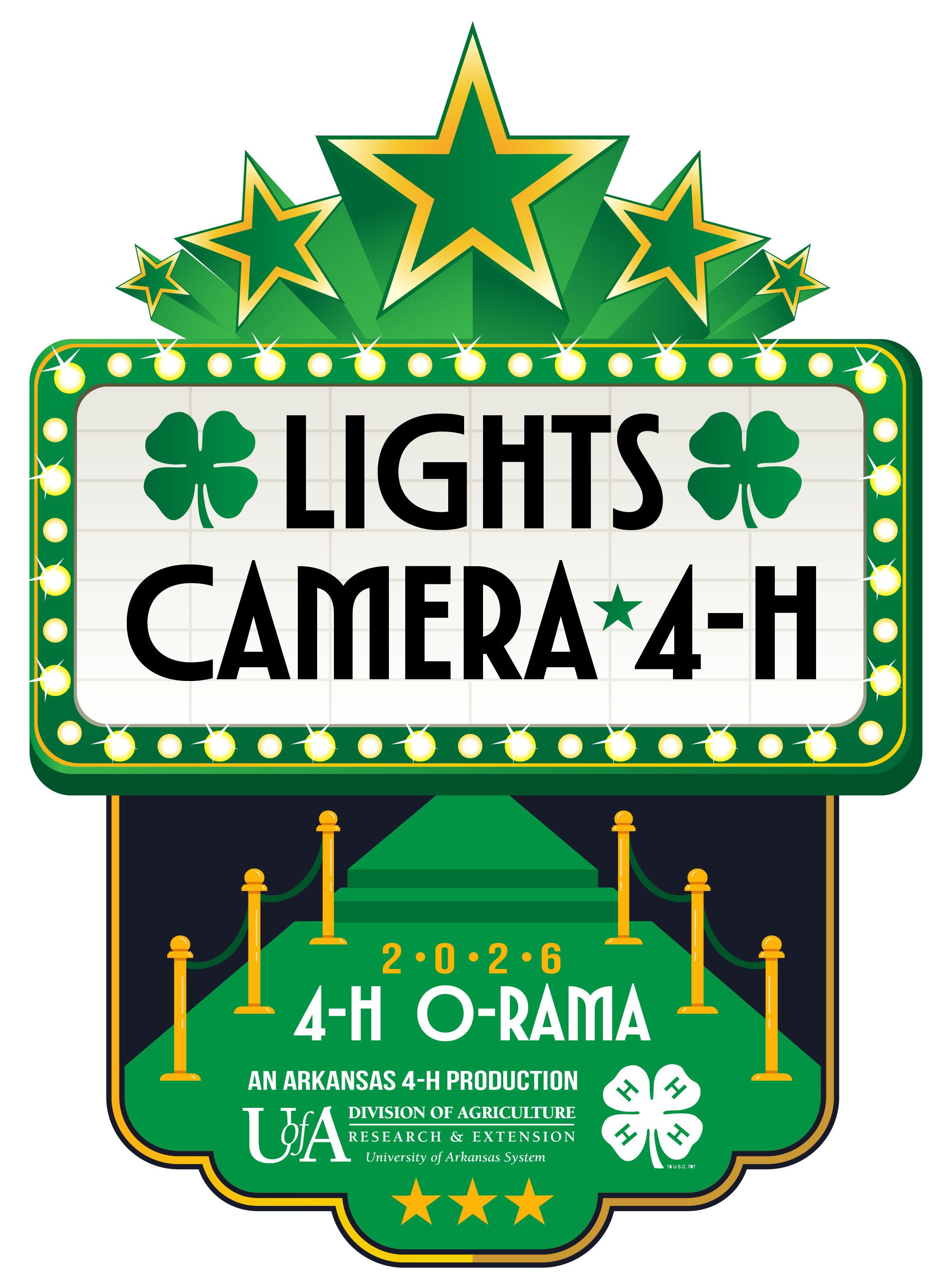 O-Rama Logo Lights Camera 4-H